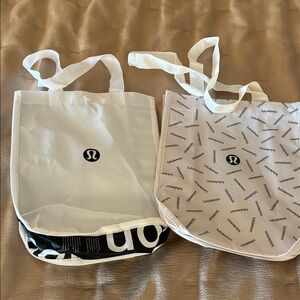 lululemon athletica White and Black Tote Set